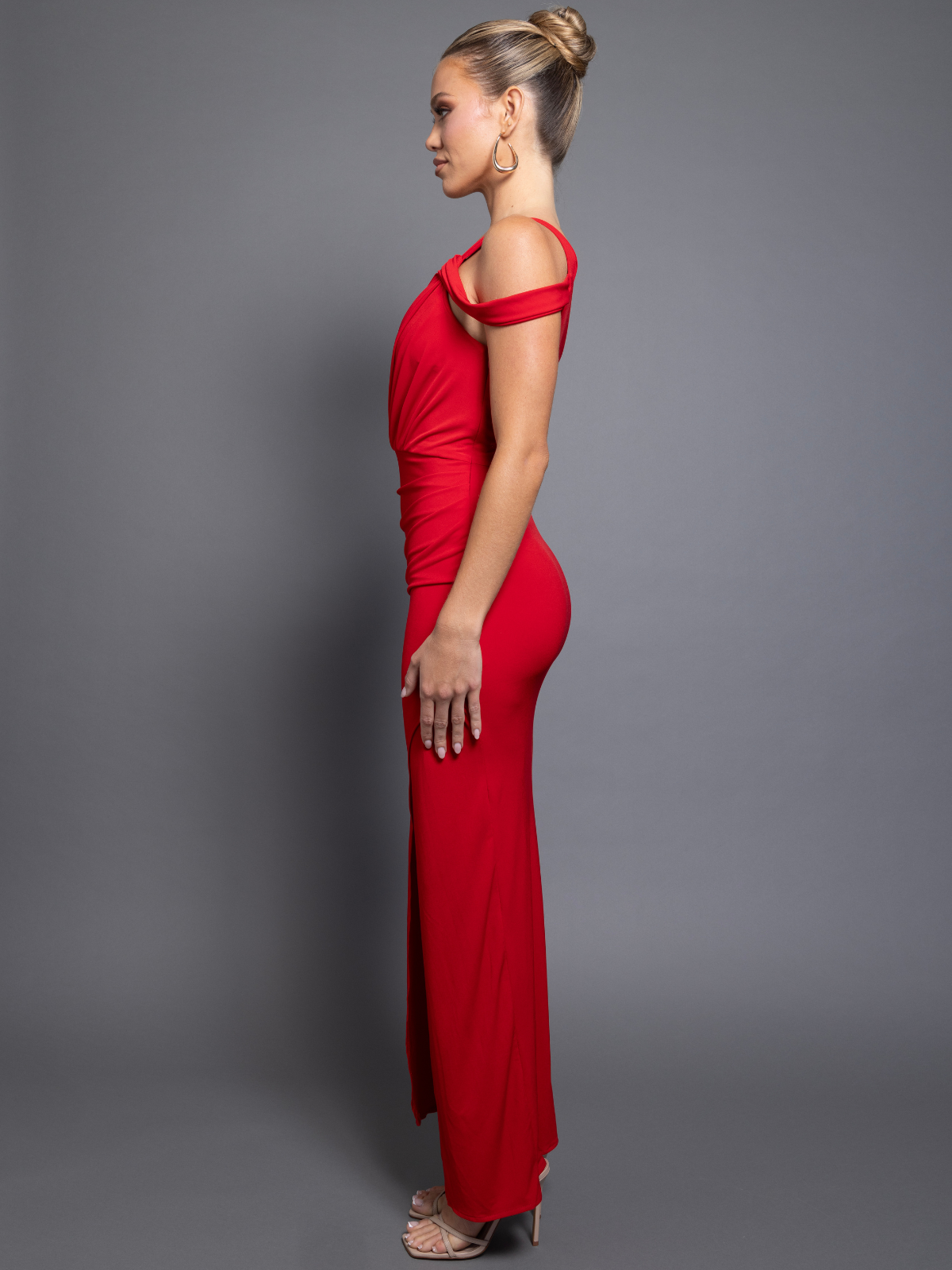barbara-red-formal-dress-side-left by Pia Gladys Perey