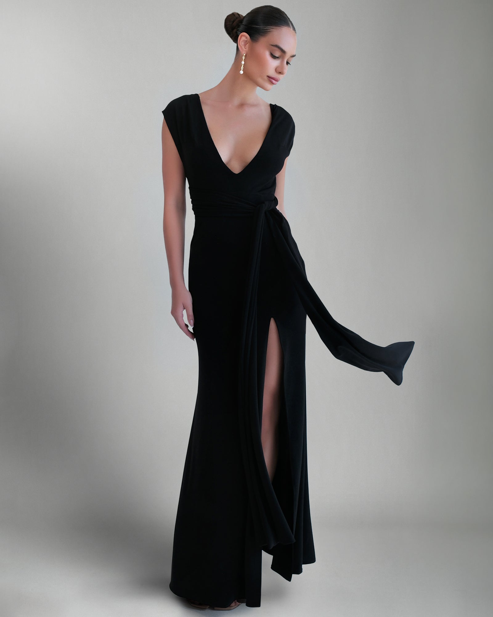 blossom-black-formal-dress-front-3 by Pia Gladys Perey