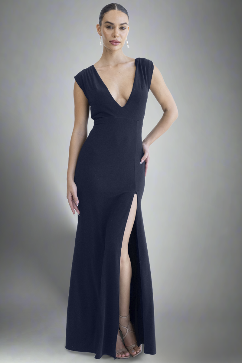 blossom-navy-formal-dress-front by Pia Gladys Perey