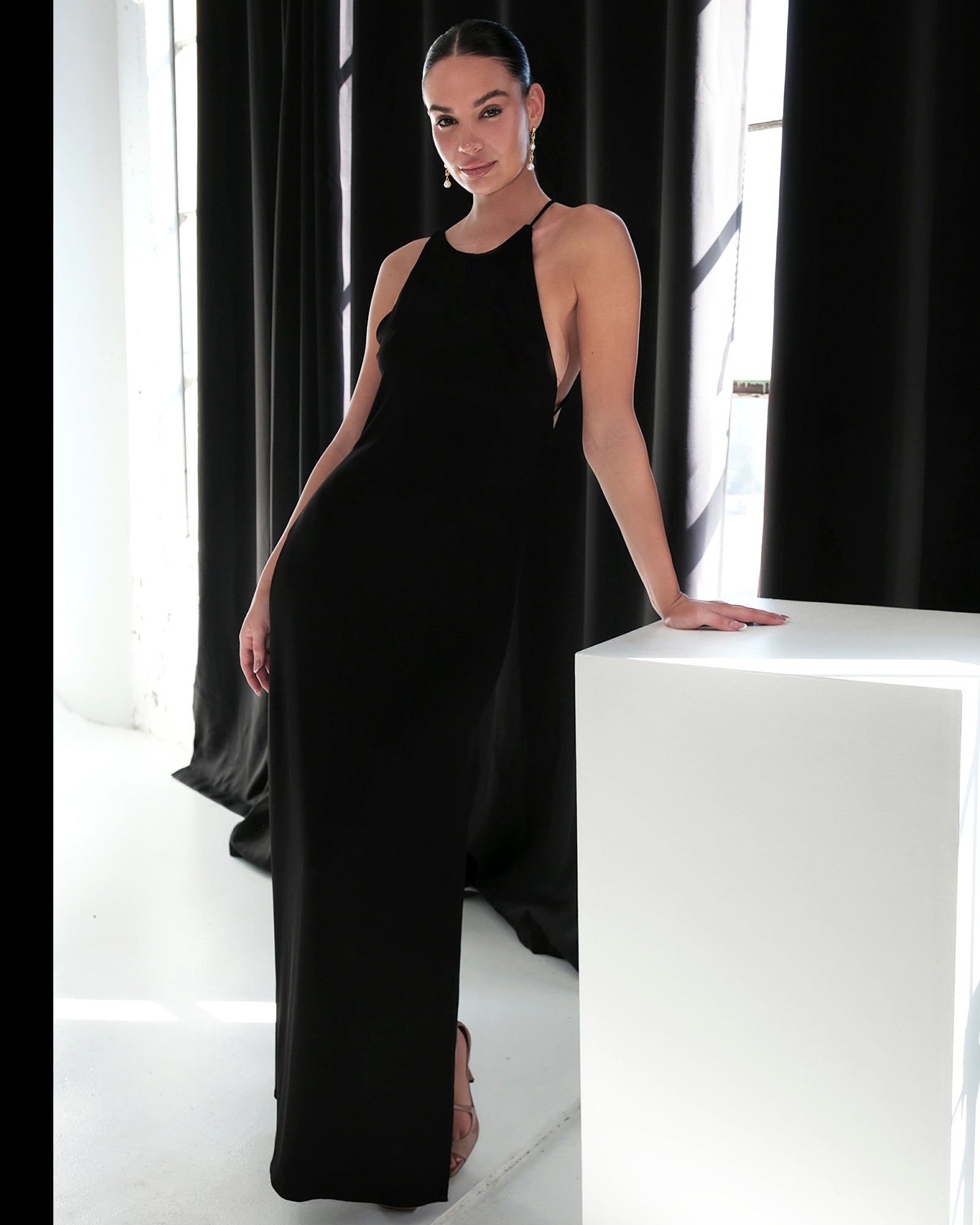 mackenzie-black-formal-dress-front-3 by Pia Gladys Perey