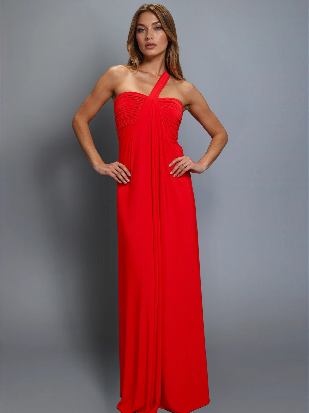 savina-red-formal-dress-front by Pia Gladys Perey
