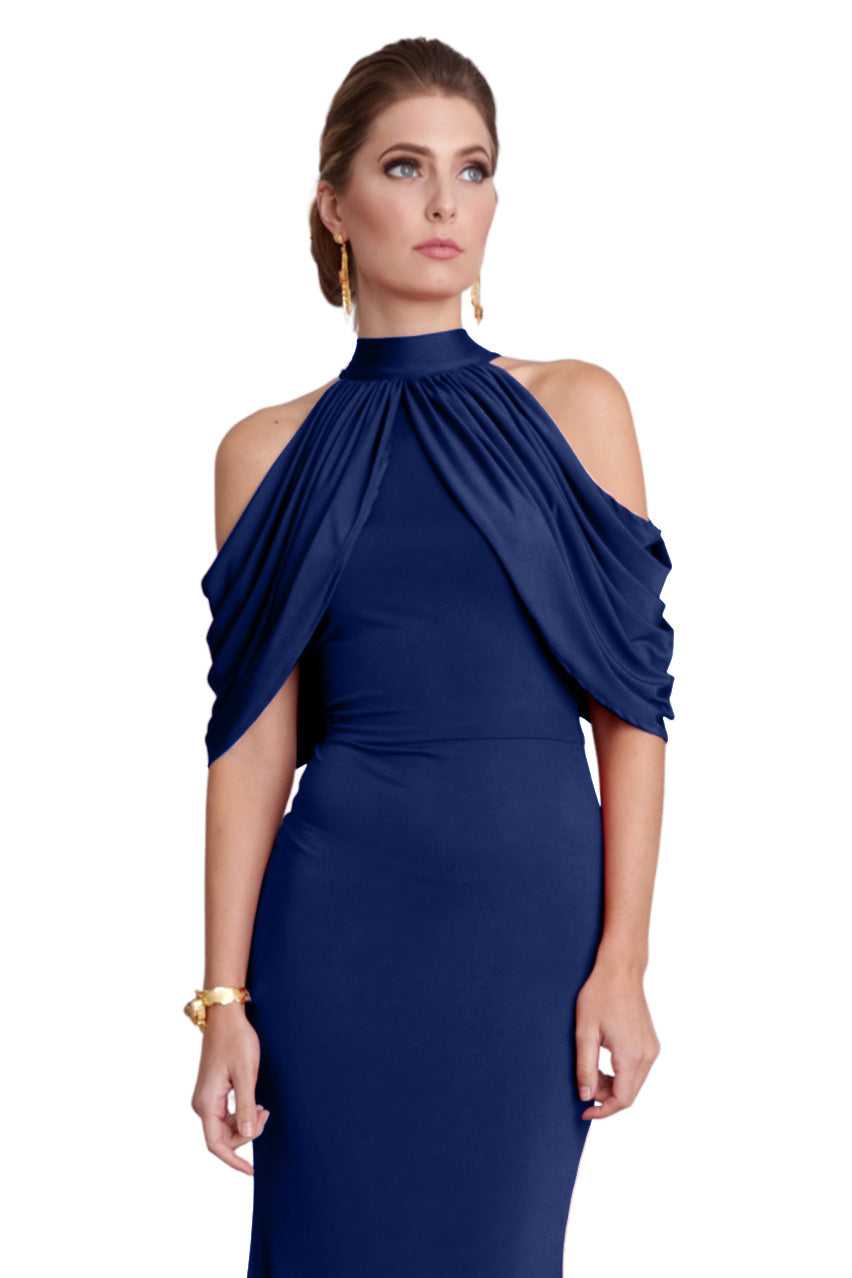 selma-navy-cocktail-dress-front by Pia Gladys Perey