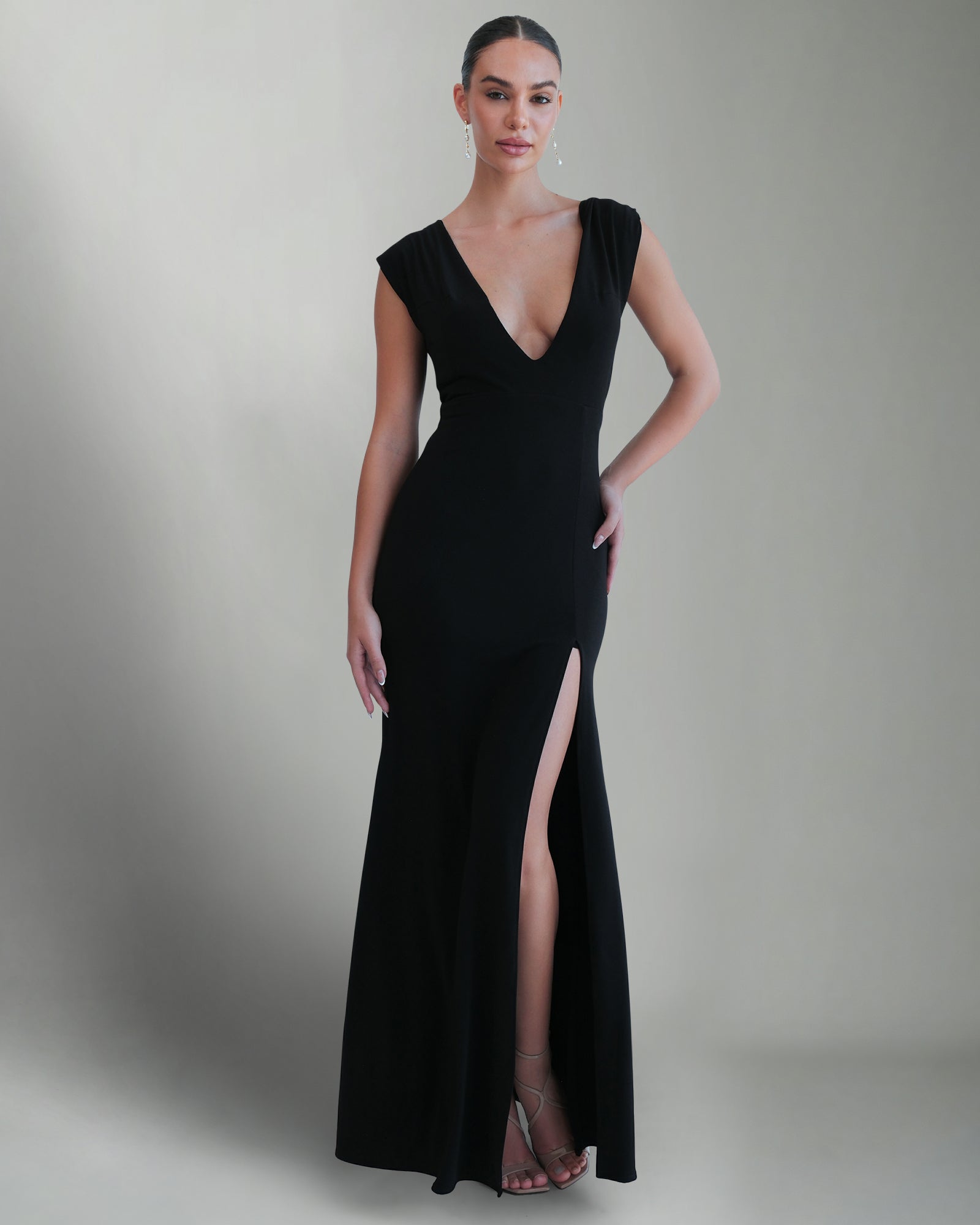 blossom-black-formal-dress-front by Pia Gladys Perey