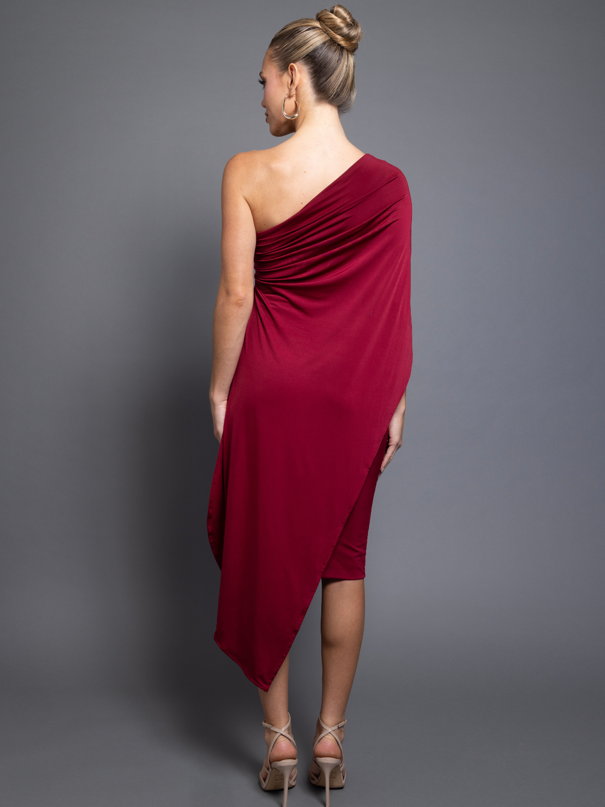 rochelle-wine-cocktail-dress-back by Pia Gladys Perey