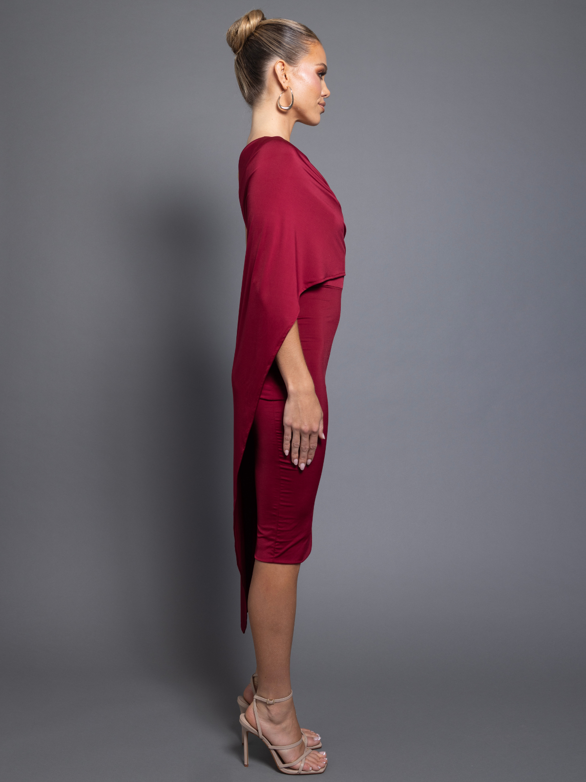 rochelle-wine-cocktail-dress-side-right by Pia Gladys Perey