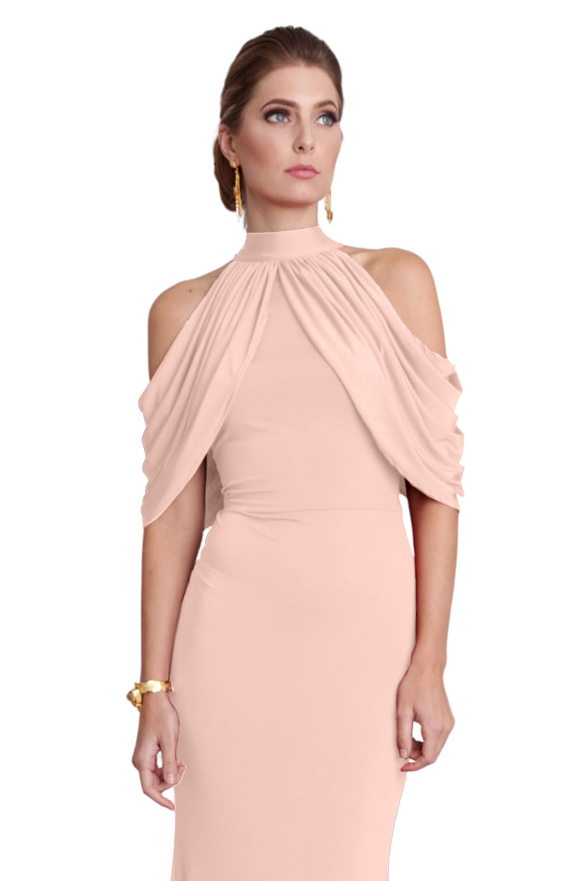 selma-beige-cocktail-dress-front by Pia Gladys Perey